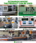 Usage scenarios for K11 80 Self Centering 3 Inch Lathe Chuck with 3 Jaw in lathes, grinders, milling and drilling machines.