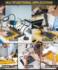 Heavy-Duty Soldering Station With Magnetic Third-Hand Rig, Non-Slip Silicone Pad used for soldering, desoldering, modeling, jewelry making