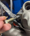Applying Anti Seize Liquid For Metal Parts, A Real High Temp Workhorse Blend Of Aluminum Copper Graphite, 454 Grams Bottle to bolt