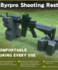 X Block Shooting Rest For Rifles, ultra lightweight portable bench block with recoil reduction in outdoor garden setting