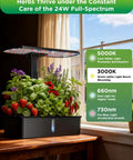 Indoor Hydroponics Growing System With 12 Pod Kit Grow Light Adjustable Height Auto Timer Ultra Quiet Pump Smart Indoor Herb Garden For Fresh Herbs And Greens No Fuss Setup Great Gift For Women Who Love Kitchen Gardening on windowsill.