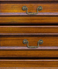 Antique Bronze Cabinet Pulls Set Of 4 With 3.5 Inch Center Hole 88mm Vintage Dresser Handles on wooden drawers