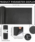 Foam Toolbox Drawer Liner Mat One Eighth Inch Thick Sixteen Inches Wide Sixteen Feet Long Black No Slip Tool Protector