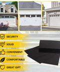 32 Pack Two Car Garage Magnetic Panels Kit with faux window sheets for metal doors decor, easy peel and stick, weatherproof.