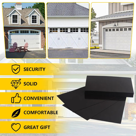 32 Pack Two Car Garage Magnetic Panels Kit with faux window sheets for metal doors decor, easy peel and stick, weatherproof.