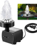 Bird Bath Fountain Kit With 12 LED Lights And A 24 Hour Submersible Pump With Light, adjustable for ponds and gardens
