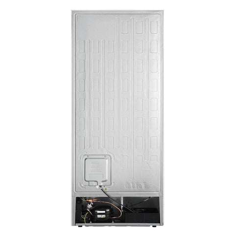 Back view of Twenty Eight Inch Built In Convertible Refrigerator And Freezer 13 Cu Ft White showing cooling components.