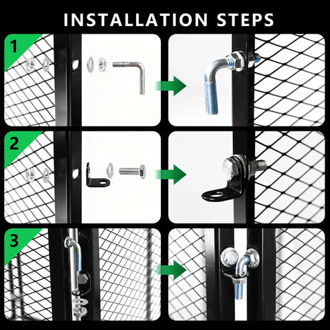 Installation steps for Big Ol 172 Gallon Outdoor Compost Bin With Rust Proof Coating Heavy Duty Metal Wire Mesh Easy To Assemble.
