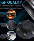Close-up of Trailer Hub Kit 6 Lug 5.5 Inch Pre Lubed with 0.36" thickness and surface painting for durability