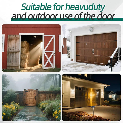 Two Piece Heavy Duty Gate Hinges Set For Wooden Fences And Barn Gates Built Tough 180 Degree Swing Supports Up To 900 Lbs Per Pair Durable Hardware For Yard Gates on barn and garage doors