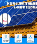 Heavy Duty Solar Panel Bird Guard Mesh Six Inches By 100 Feet Badass Protective Fence on solar panels showing PVC coated wire.