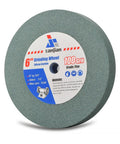 6 Inch Green Silicon Carbide Grinding Wheel 120 Grit Heavy Duty Shop Ready Accessory Cuts Clean Through Aluminum Cast Iron And Stainless Steel For Standard Bench Pedestal Grinders