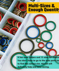 240 Pc All In One NBR Metal Bonded Sealing Washer Kit With 12 Sizes For Hydraulic And Oil Pipe Seals Gaskets Metric O Ring Set
