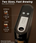 Espresso Machine For Nespresso Original Pods, One Touch Brew With Illuminated Brew Zone, 20 Bar Pump, CM-C07-A top view