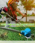 Gardener using 2 Pack 6 Inch Steel Wire Brush Cutter Trimmer Head Replacement For Electric Cordless String Trimmer in garden