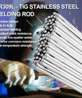 ER309L Stainless Tig Welding Rod 1/16 Inch By 39 Inch 2 Lb Pack Pro Grade Filler Wire For Stainless Welds High Strength Corrosion Resistant