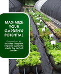 4x8 Ft Home Garden Kit With Drip Irrigation System, Flexible Fabric Planters for Urban Indoor and Outdoor Growing
