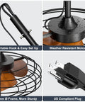 Plug And Play No Fuss Outdoor Ceiling Fan With Lights 20 Inch Wet Rated Gazebo Fan With Remote And App Control Dimmable Fan Parts