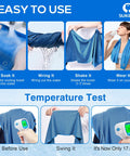 4 Pack Cooling Towels 40 By 12 Inches, Reusable Ice Towels, Soft Breathable Microfiber Neck Wraps for easy use and temperature test