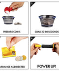 Battery Making Science Kit For Kids DIY Potato Clock And Coin Powered Flashlight Hand On STEM Projects Learn Electricity With Easy Experiments At Home Hands On Learning For Curious Kids, coin prep and flashlight parts