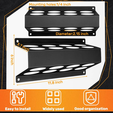 Wall Mounted TIG Welding Rod Holder With Eight Heavy Duty Storage Tubes For Filler Rod Caddy And Welder Table Setup Boasting Built Like A Tank Quality And Sweet Shop Organization