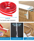 Clear 0.6 Inch Edge Protector Strips Thickened Silicone Soft Corner Guards With Upgraded Pre Taped Strong Adhesive details