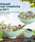 Solar Bird Bath Fountain With 3 Spray Modes And 2L Capacity, Hybrid Solar And Battery Powered, Hang Or Stand Design