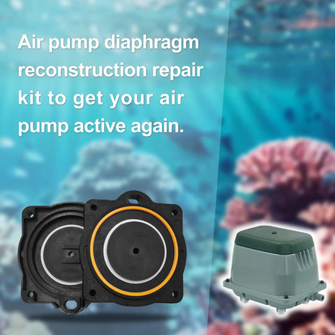 Diaphragm Replacement Kit For Hiblow HP60 HP80 Air Pumps with diaphragms, safety pin, screws for quiet, durable pump operation