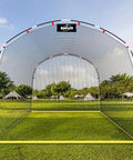 Heavy Duty Batting Cage Net With Steel Frame, 13 Feet Long, 10 Feet Wide, And 8 Feet High, Built For Backyard Practice