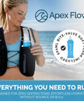 Lightweight Hydration Running Vest For Men And Women With 9 Pockets, Adjustable Chest Straps, Reflective Gear, 500ml Soft Flask