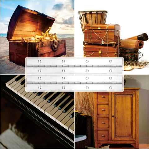 Hefty Tough 4 Pack 8 Inch Continuous Piano Hinges Made From Top Shelf 304 Stainless Steel That Lock Onto Cabinets Or Diy Furniture Without Skipping A Beat In Sleek Silver with various wood projects