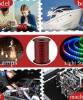 Beefy 100 Ft 12 Gauge Wire 2 Conductor Red And Black Electrical Cable For Low Voltage Automotive Lighting 12 Volt LED Car Audio Marine