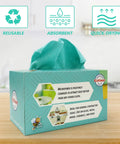 Ultra Soft Microfiber Cleaning Cloths 8 By 8 Inches 40 Pack Lint Free Rags In A Sturdy Box for home kitchen and car use