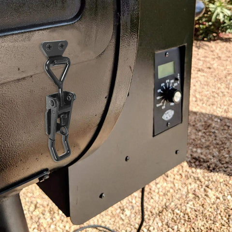 Four Pack Adjustable Toggle Heavy Duty Latch Clamps 360 Lbs Capacity Lockable Quick Release Metal Draw Latches on smoker door