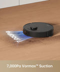 S10 Robot Vacuum Cleaner With 7000Pa Suction 260 Minutes Run Time Liftable Brush Self Charging Dock App And Voice Control