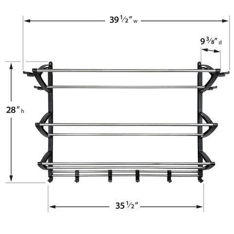 Garage Sports Gear Organizer Wall Mount Ball Rack And Storage System dimensions and structure