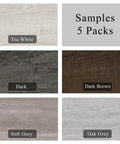 Self Adhesive Vinyl Floor Tiles Peel And Stick Planks Sample Pack in Various Wood Grain Colors
