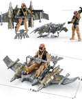 Rugged Army Men Play Set With Realistic Weapons For Kids Boys Durable Plastic Soldiers on aircraft