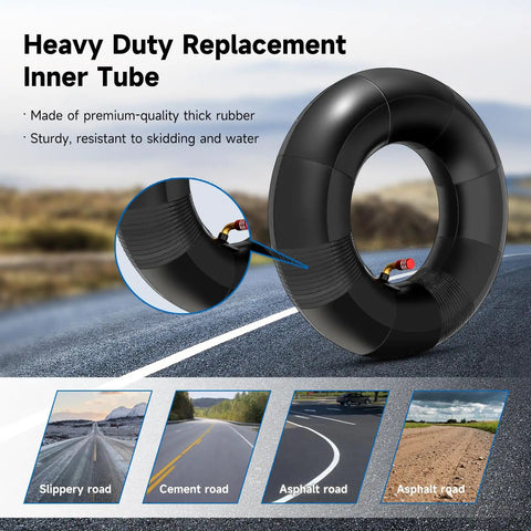 Heavy Duty Replacement Inner Tube 13x5.00-6 For Razor Dirt Quad Go Kart ATV Yard Tractor Snow Blower Lawn Mower