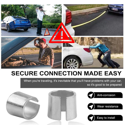 2 Pack Battery Post Shim Lead Adapters For Positive And Negative Posts Pure Lead Terminal Converter For Automotive Battery Posts Durable Car Battery Accessories with secure connection features.