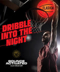 Player dunking Light Up Basketball Glow In The Dark Led Night Play For Outdoor Courts Must Have Sports Gear Gift For Boys Ages 8 To 15