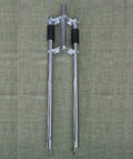 Top view of Beefy Rigid Bicycle Fork For 26 Inch 700C and 29er Wheels 28.6mm Triple Tree Non Suspension Threadless 1 1/8 Steerer