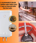 Tankless Water Heater Descaling Flush Kit With Heavy Duty One Sixth Horsepower Pump And Steel Hoses In A Three And A Half Gallon Bucket