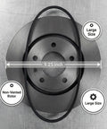 9.25 Inch Non Vented Rotor Silencer Band For Large Rotors Rubber Brake Lathe Muffler Replacement Part Fits AMMCO 6922 And GOODSON