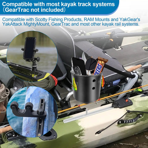 Heavy Duty T Bolts For Kayak Track Rail And T Slot Mount Screw Setup Built Tough To Give Your Deck A Badass Lockdown Hella Durable 1 Inch Long Hardware Fastener Set Comes In A Six Pack For Every Adventure shown with kayak accessories.