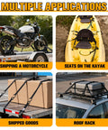 1 Inch By 10 Foot Motorcycle Tie Down Straps With Cam Buckle Quick Release 1200 Pound Break Strength for trailer and kayak applications