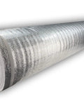 Heavy Duty Badass Foam Underlayment Pads For Wood Floors Comes With Silver Vapor Barrier Tape, rolled up view.