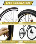 Self Adhesive 700C Bike Tire Liner For Puncture Protection No More Flats Inner Tube Shield Fits 12 To 29 Inch Wheels installation guide