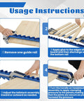 Usage instructions for 36 Inch Heavy Duty Panel Clamps 2 Pack Hella Stable Four Way Steel Pressure Jigs for woodworking.