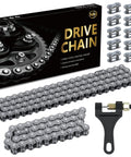 Beefy 420 Drive Chain For Mini Bikes With 42 Front And 90 Rear Links Fits Predator 196cc-224cc engines and tools shown